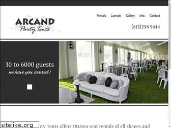 arcandpartytents.com