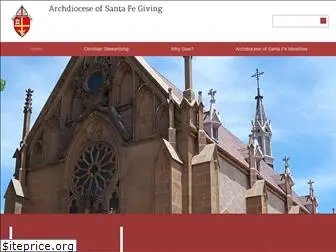 archdiocesesantafegiving.org