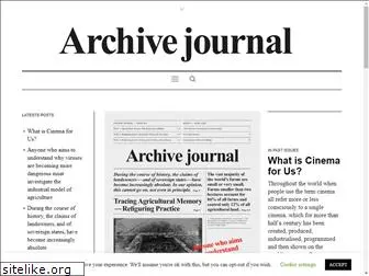 archivejournal.org