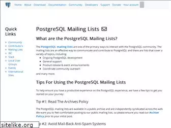 archives.postgresql.org