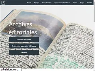 archiveseditoriales.net