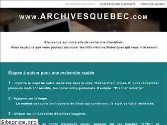 archivesquebec.com