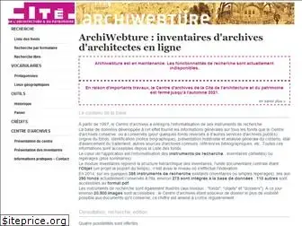 archiwebture.citedelarchitecture.fr