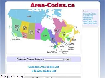 area-codes.ca