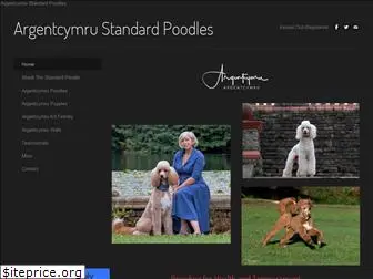 argentcymrustandardpoodles.com