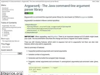 argparse4j.github.io