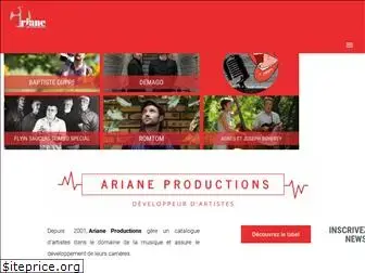 arianeproductions.com