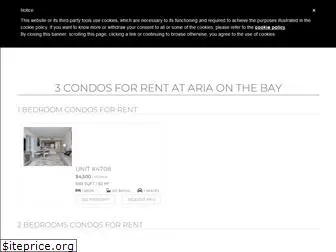 ariaonthebayrents.com