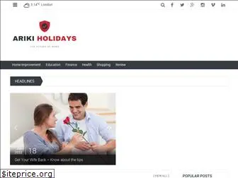 arikiholidays.com