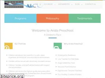 aristapreschool.com