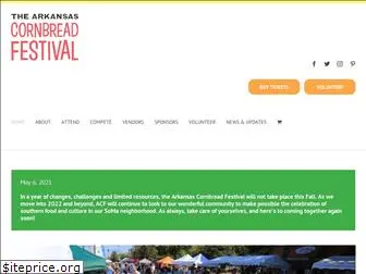 arkansascornbreadfestival.com