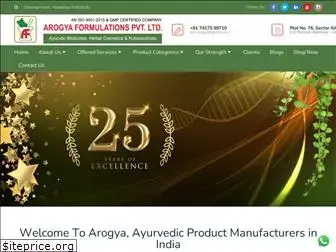 arogyaformulations.com