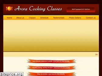 aroracookingclasses.in