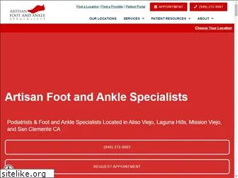 artisanfootandankle.com