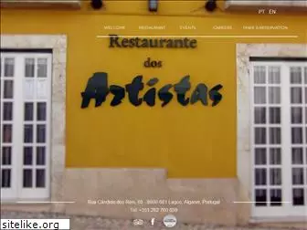 artistasrestaurant.com