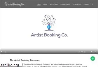artistbookingcompany.com