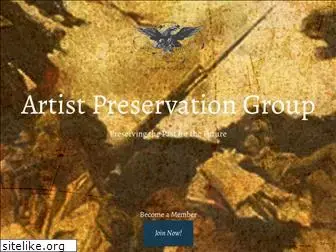 artistpreservationgroup.com