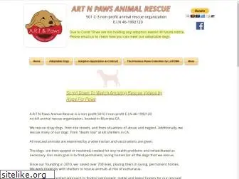 artnpawsanimalrescue.org