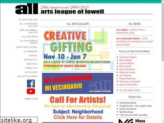 artsleagueoflowell.com