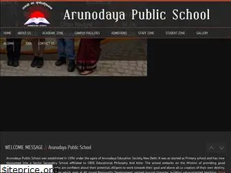arunodayapublicschool.com