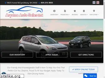 aryanaautosales.com