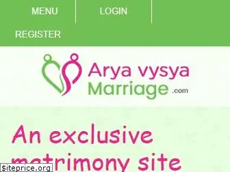 aryavysyamarriage.com