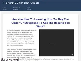 asharpguitarinstruction.com