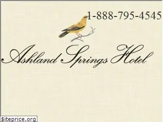 ashlandspringshotel.com