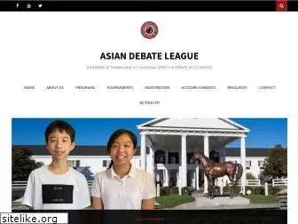 asiandebateleague.com