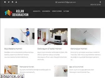 aslandekorasyon.com