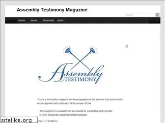 assemblytestimony.org