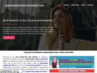 assignmenthelpforme.com