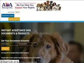 assistancedogregistry.com