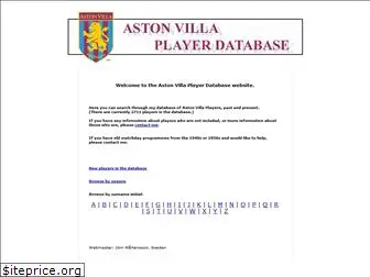 astonvillaplayerdatabase.com