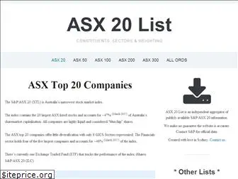 asx20list.com