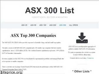 www.asx300list.com