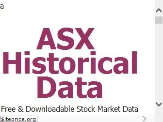 asxhistoricaldata.com