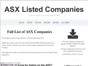 asxlistedcompanies.com