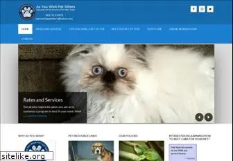 asyouwishpetsitters.com