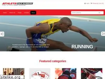 athleteracenumbers.com