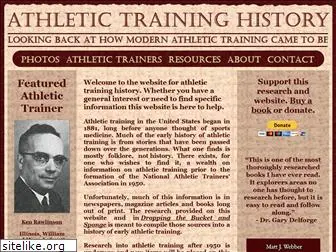 athletictraininghistory.com