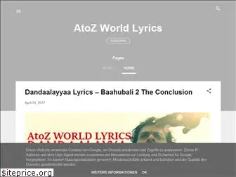 atozworldlyrics.blogspot.com