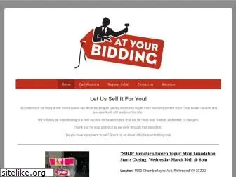 atyourbidding.com