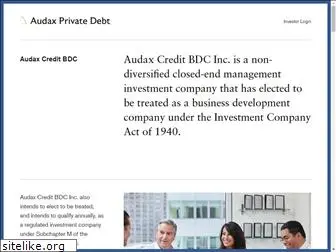 audaxcreditbdc.com