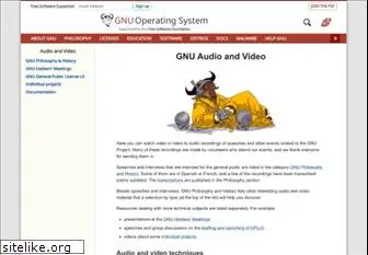 audio-video.gnu.org