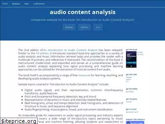 audiocontentanalysis.org