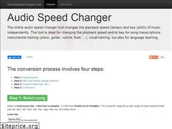 audiospeedchanger.com