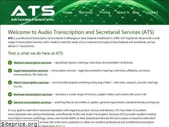audiotranscriptionservices.co.nz