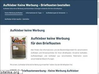 aufkleber-keine-werbung.de