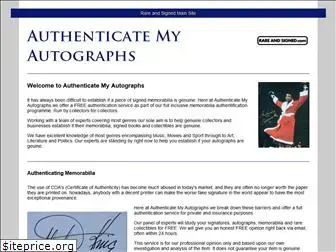 authenticatemyautographs.info